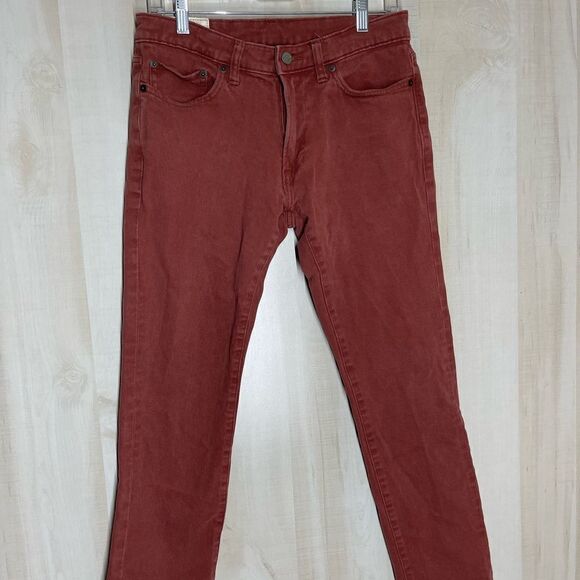 Abercrombie and Fitch red rust color skinny jeans,‎ size 29 - Picture 7 of 16